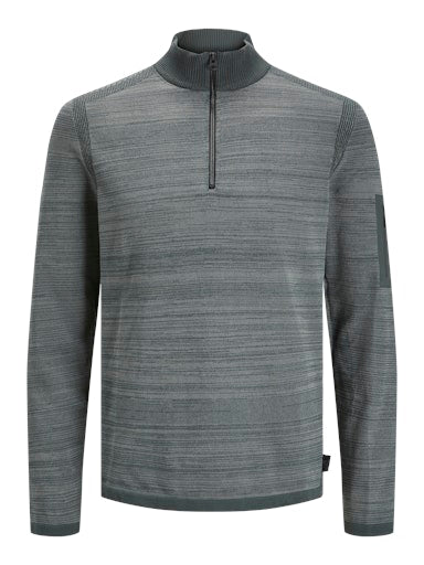 Jack & Jones - Knit Mace Half Zip - Urban Chic (Grijs)
