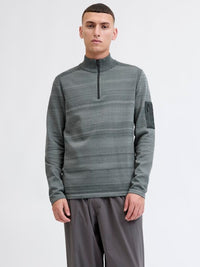 Jack & Jones - Knit Mace Half Zip - Urban Chic (Grijs)