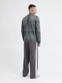 Jack & Jones - Knit Mace Half Zip - Urban Chic (Grijs)