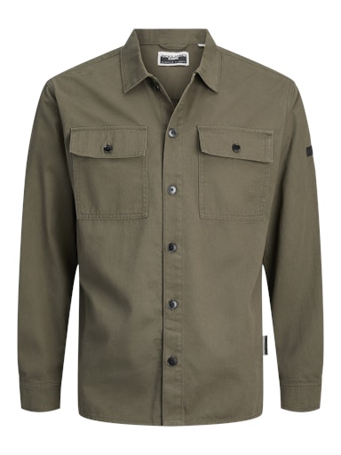 Jack & Jones - Overshirt Grid - Grape Leaf (Groen)