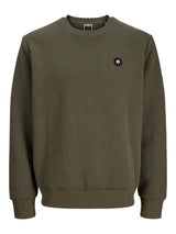 Jack & Jones - Sweat Geo - Grape Leaf (Groen)