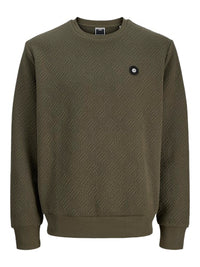 Jack & Jones - Sweat Geo - Grape Leaf (Groen)