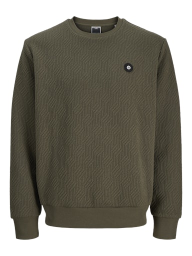 Jack & Jones - Sweat Geo - Grape Leaf (Groen)