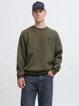 Jack & Jones - Sweat Geo - Grape Leaf (Groen)