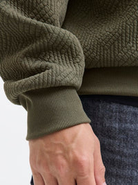 Jack & Jones - Sweat Geo - Grape Leaf (Groen)