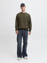 Jack & Jones - Sweat Geo - Grape Leaf (Groen)