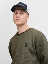 Jack & Jones - Sweat Geo - Grape Leaf (Groen)