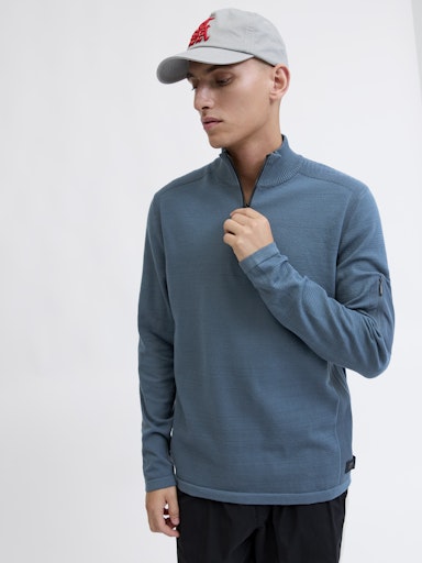 Jack & Jones - Knit Mace Half Zip - Orion Blue