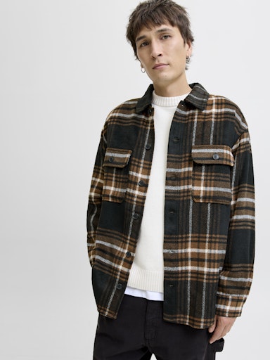 Jack & Jones - Overshirt Bradley - Monks Robe (Bruin)