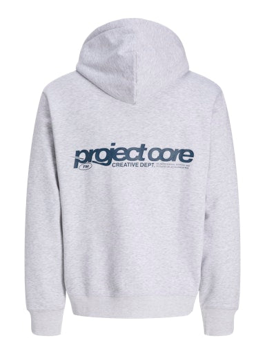 Jack & Jones - Hoodie Union - White Melange