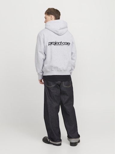 Jack & Jones - Hoodie Union - White Melange