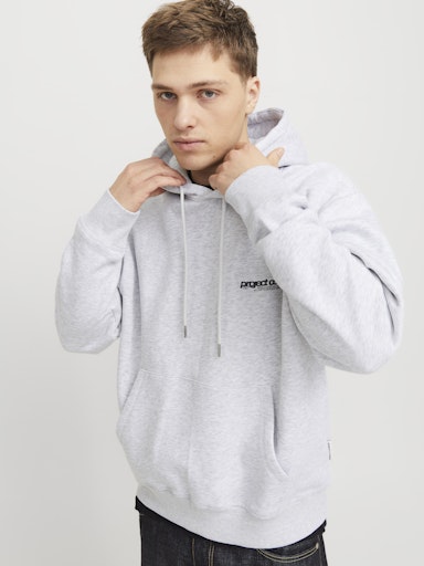 Jack & Jones - Hoodie Union - White Melange