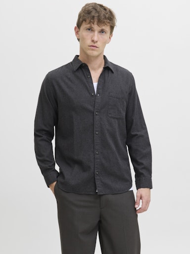 Jack & Jones - Shirt Classic - Dark Grey Melange