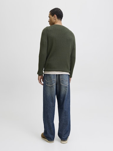 Jack & Jones - Gebreide Trui Emil - Duffel Bag (Groen)