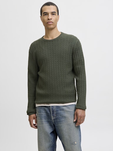 Jack & Jones - Gebreide Trui Emil - Duffel Bag (Groen)