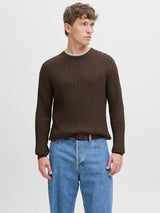 Jack & Jones - Gebreide Trui Emil - Mulch (Bruin)