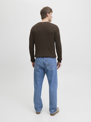 Jack & Jones - Gebreide Trui Emil - Mulch (Bruin)