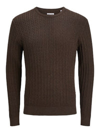 Jack & Jones - Gebreide Trui Emil - Mulch (Bruin)