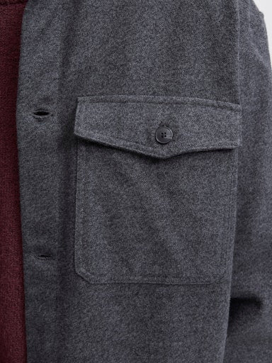 Jack & Jones - Overshirt Perfect - Dark Grey Melange