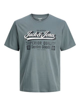 Jack & Jones - Tshirt Logo - Stormy Weather (Grijs)