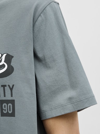 Jack & Jones - Tshirt Logo - Stormy Weather (Grijs)