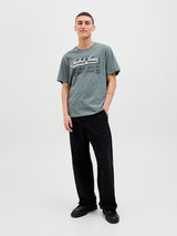 Jack & Jones - Tshirt Logo - Stormy Weather (Grijs)