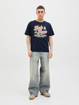 Jack & Jones - Tshirt Logo - Sky Captain (Blauw)
