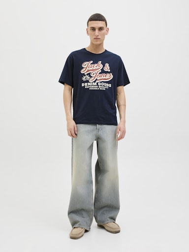 Jack & Jones - Tshirt Logo - Sky Captain (Blauw)
