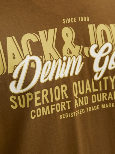 Jack & Jones - Tshirt Logo - Monks Robe (Bruin)
