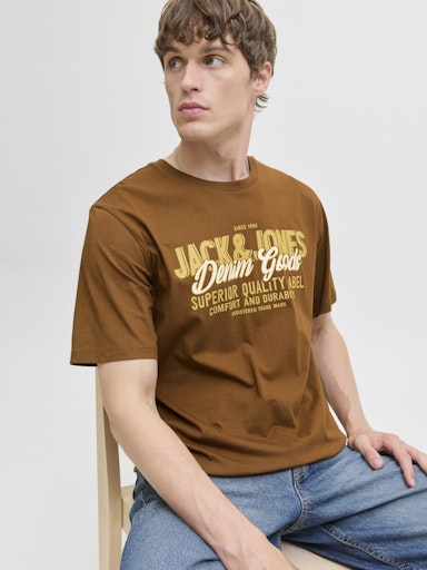Jack & Jones - Tshirt Logo - Monks Robe (Bruin)