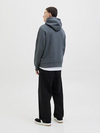 Jack & Jones - Hoodie Logo Sweat - Stormy Weather (Grijs)