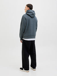Jack & Jones - Hoodie Logo Sweat - Stormy Weather (Grijs)