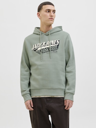 Jack & Jones - Hoodie Logo Sweat - Iceberg Green
