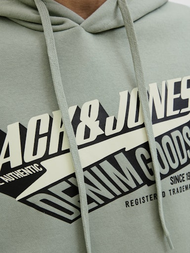 Jack & Jones - Hoodie Logo Sweat - Iceberg Green
