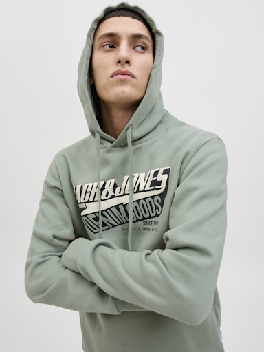 Jack & Jones - Hoodie Logo Sweat - Iceberg Green