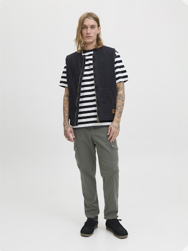 Jack & Jones - Cargo Stace - Beluga (Grijs)