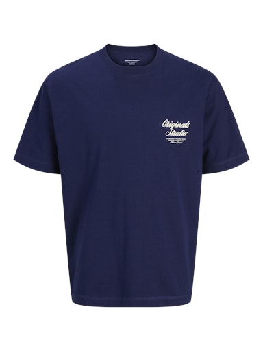 Jack & Jones - Tshirt Norrebro - Ocean Cavern (Blauw)