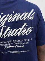 Jack & Jones - Tshirt Norrebro - Ocean Cavern (Blauw)