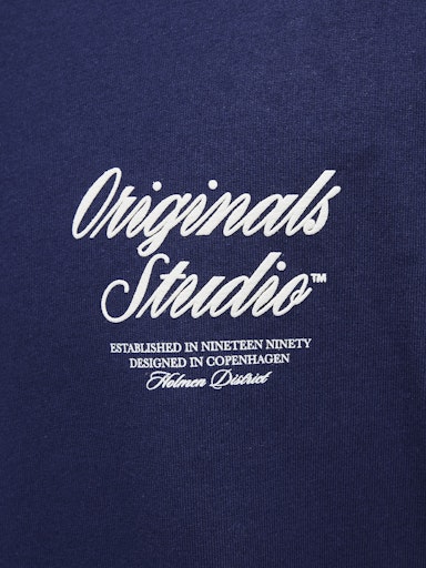 Jack & Jones - Tshirt Norrebro - Ocean Cavern (Blauw)