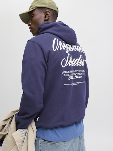 Jack & Jones - Hoodie Norrebro - Ocean Cavern
