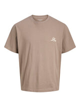 Jack & Jones - Tshirt Gramercy - Mocha Meringue (Bruin)