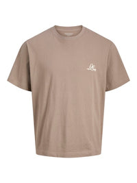 Jack & Jones - Tshirt Gramercy - Mocha Meringue (Bruin)