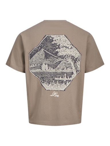 Jack & Jones - Tshirt Gramercy - Mocha Meringue (Bruin)
