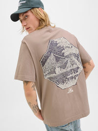Jack & Jones - Tshirt Gramercy - Mocha Meringue (Bruin)