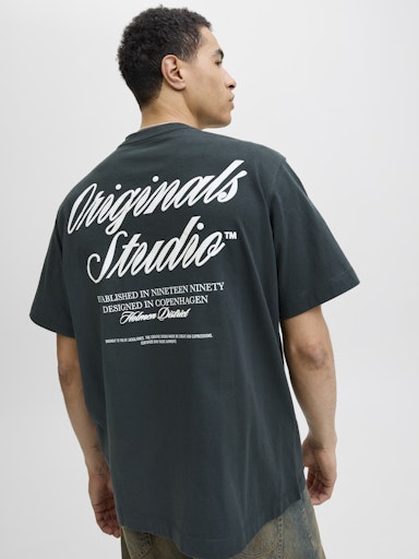 Jack & Jones - Tshirt Norrebro - Forest River (Grijs)