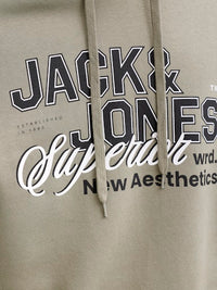 Jack & Jones - Hoodie Logo Sweat - Vetiver