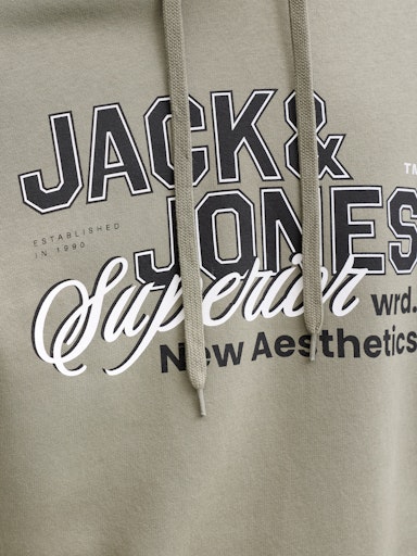Jack & Jones - Hoodie Logo Sweat - Vetiver