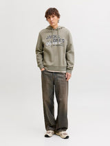 Jack & Jones - Hoodie Logo Sweat - Vetiver