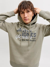 Jack & Jones - Hoodie Logo Sweat - Vetiver