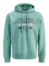 Jack & Jones - Hoodie Logo Sweat - Mineral Blue